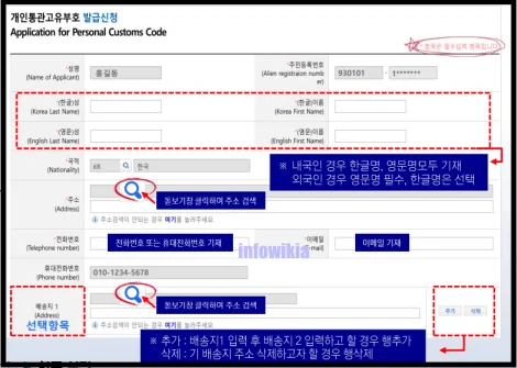 개인통관고유번호 발급