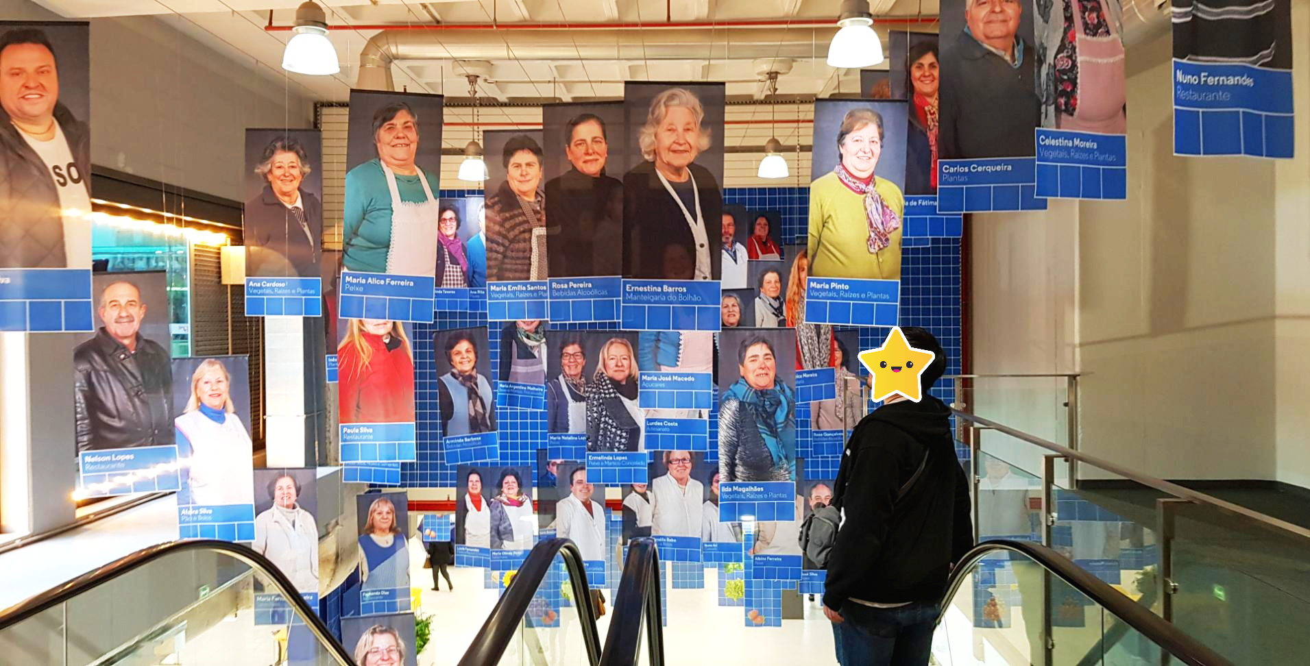 포르투갈 포르토 볼량시장 상인들의 모습