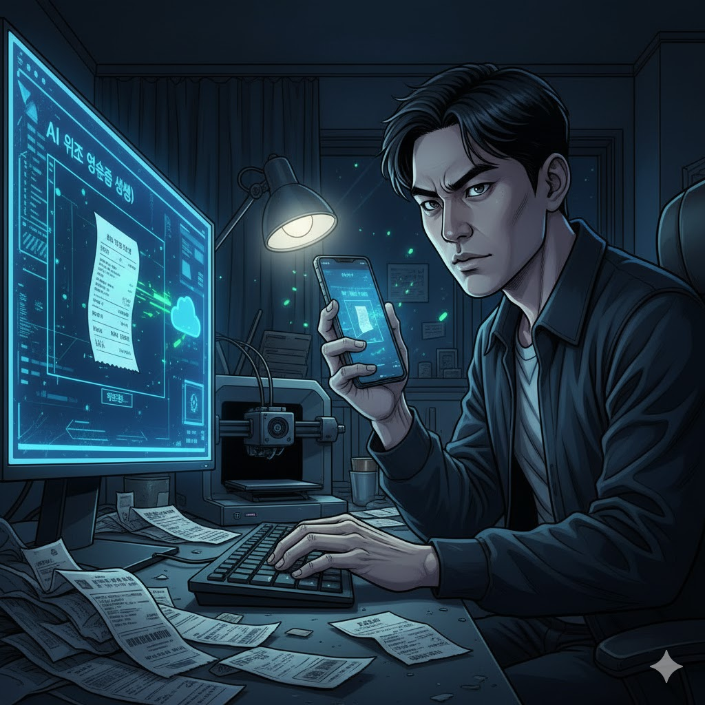 AI가짜영수증 경기청구사기 AI보안 디지털윤리 AI이미지생성
