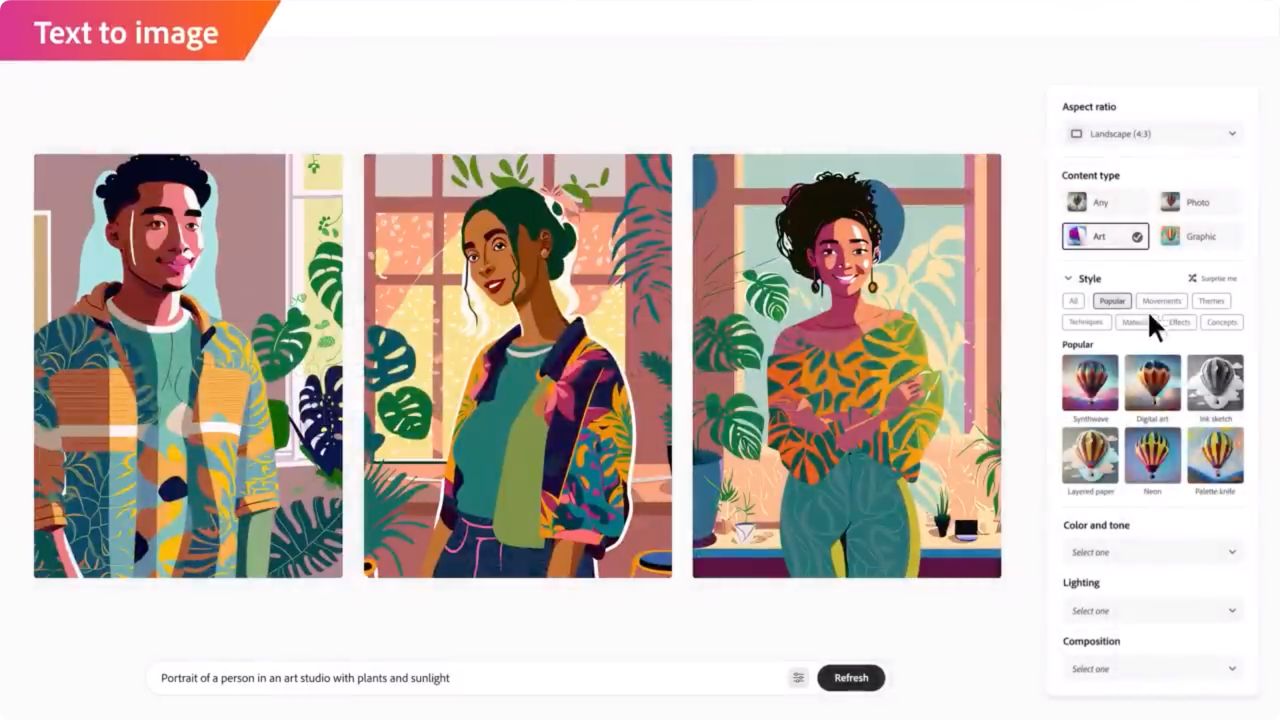 어도비 파이어플라이 기능 사진