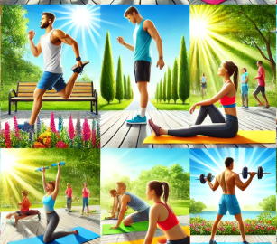 여름 대비 운동 사진