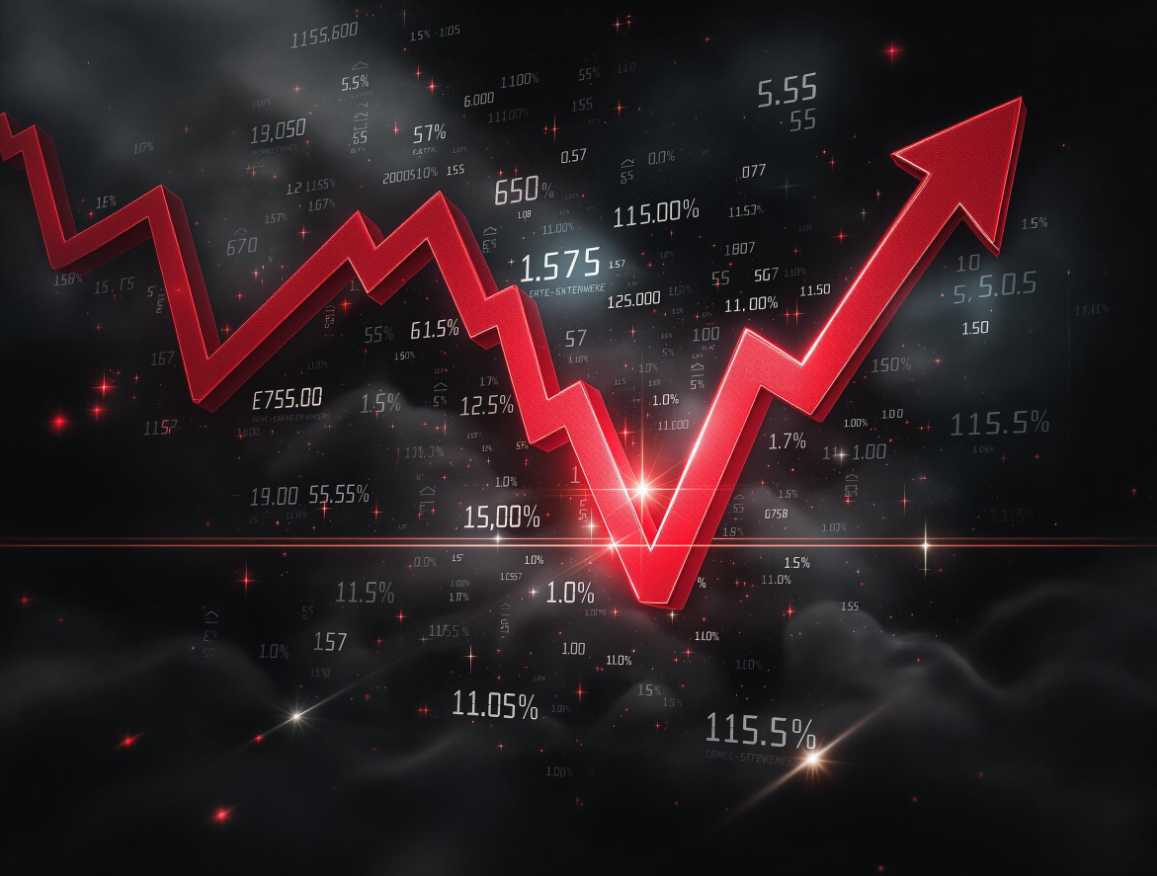 주가가 폭락했다가 반등하는 인포그래픽