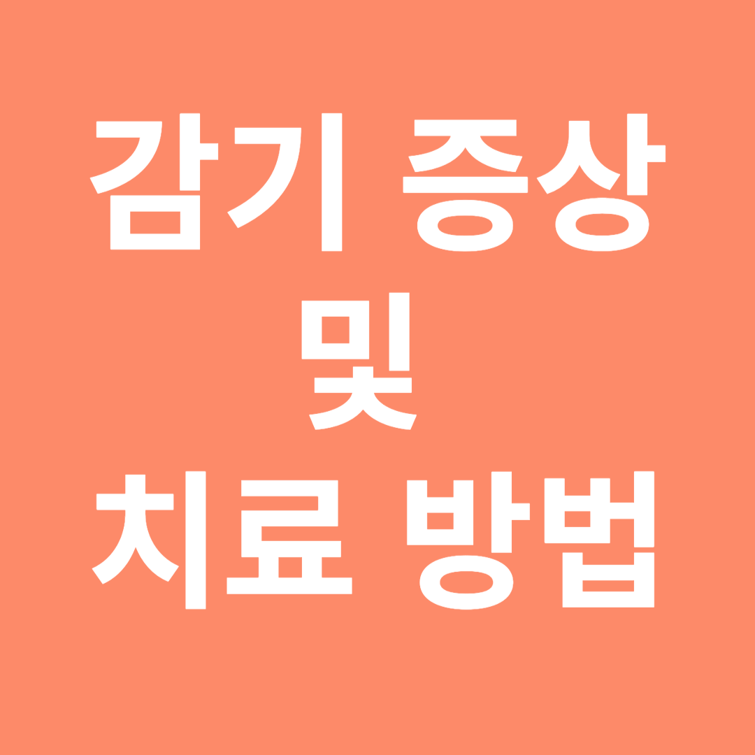 감기 증상 및 치료 방법