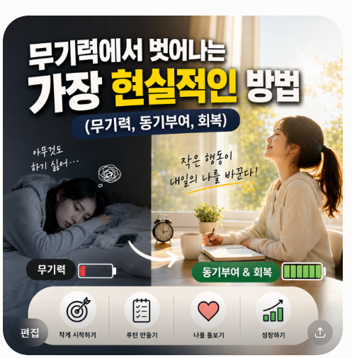 무기력에서 벗어나는 방법