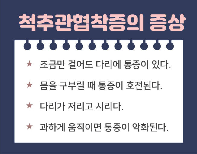 척추관 협착증 증상
