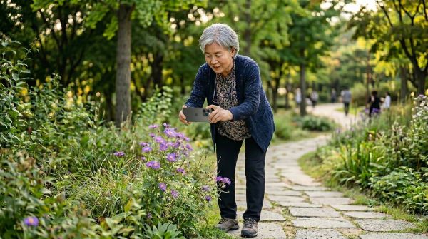 스마트렌즈로 꽃이름 알아내기
