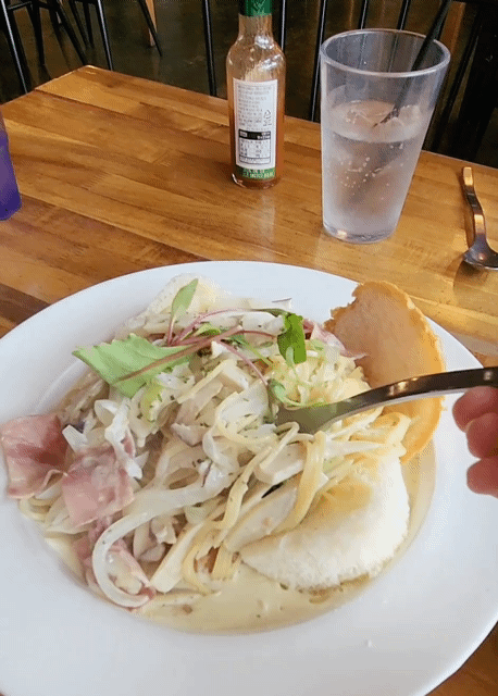 몽뜨화덕피자크림소스빠네면