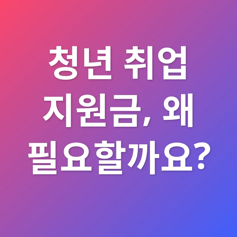 청년 취업 지원금_1