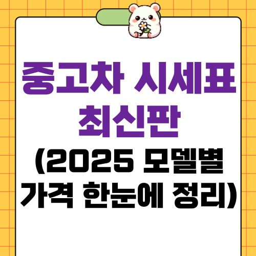 중고차 시세표
