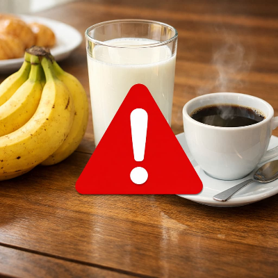 아침 공복에 바나나 우유 커피 등 피해야 할 음식