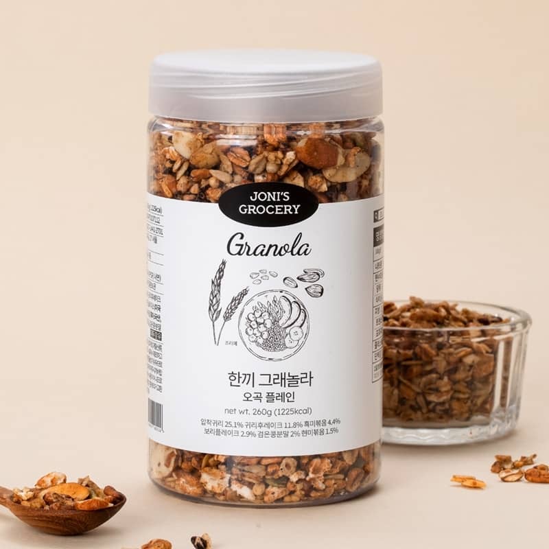 조니스그로서리 한끼 그래놀라 오곡 플레인