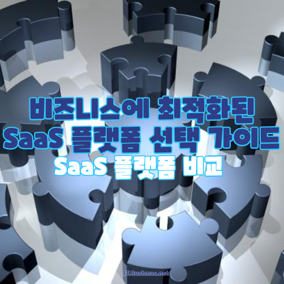 비즈니스에 최적화된 SaaS 플랫폼 선택