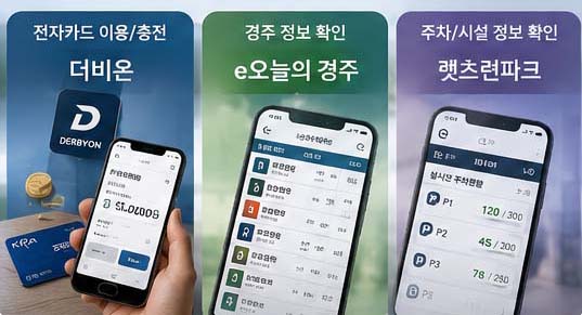 경마공원 공식 앱 종류와 더비온 전자카드 서비스 안내