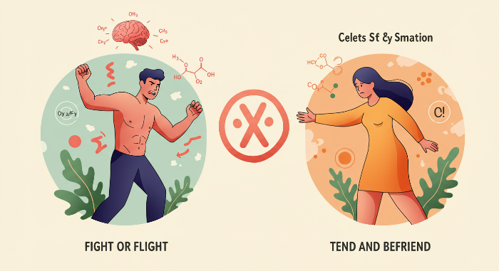 남녀 스트레스 반응