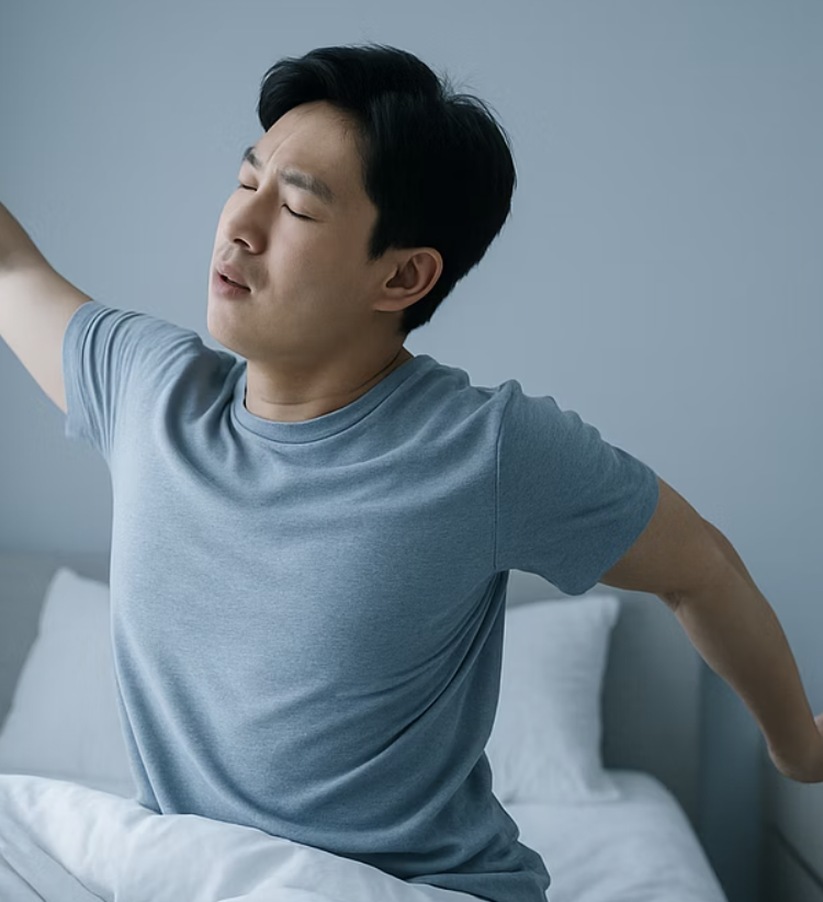 아침에 더 뻣뻣한 허리