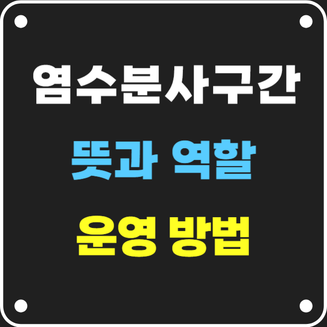 염수분사구간-뜻-역할-운영방법