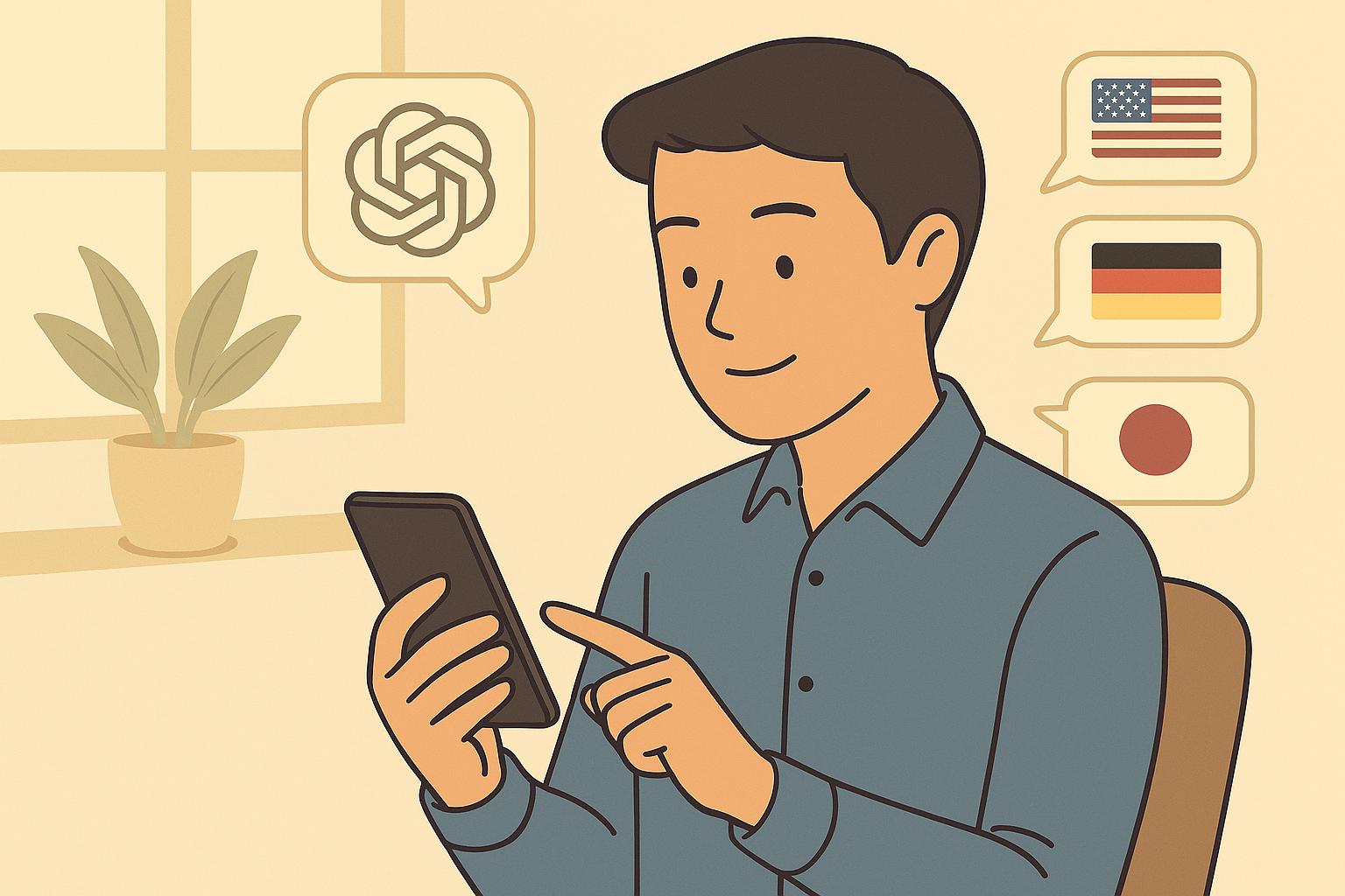 챗GPT로 문화권별 커뮤니케이션 시뮬레이션 제작하는 모습