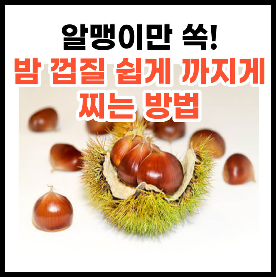밤 삶는 방법