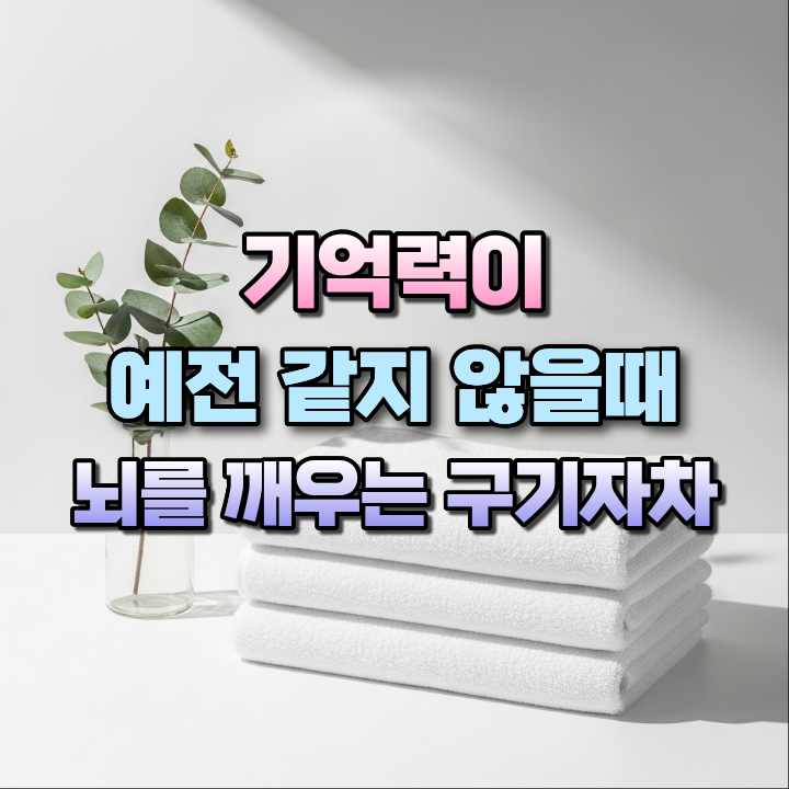 기억력이예전같지않을때뇌를깨우는구기자차