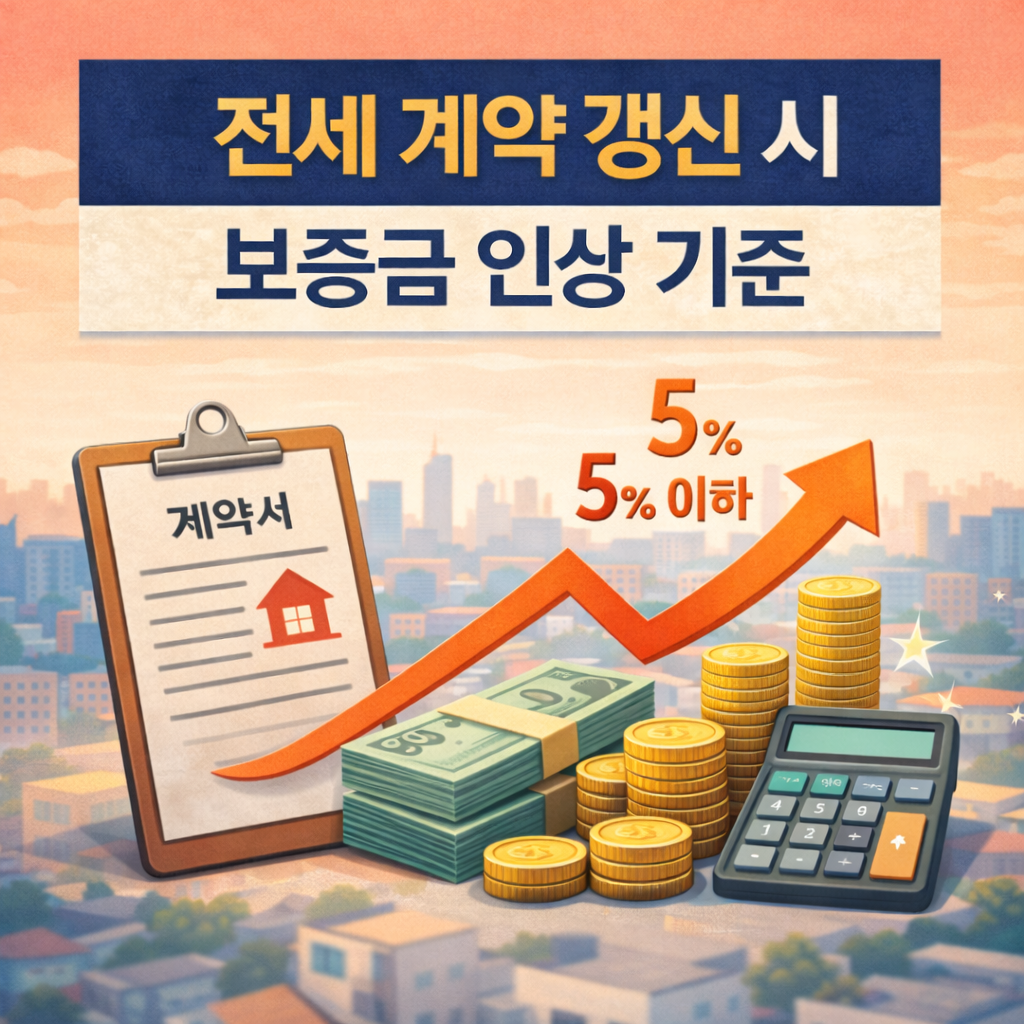 전세 계약 갱신 시 보증금 인상 기준