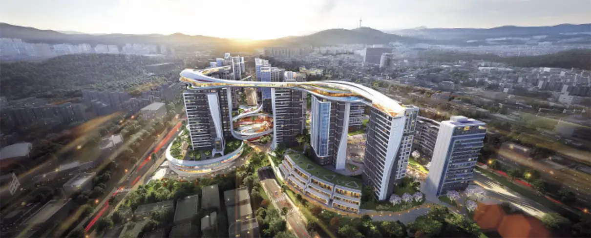 한남2구역-재개발-스카이브릿지-조감도