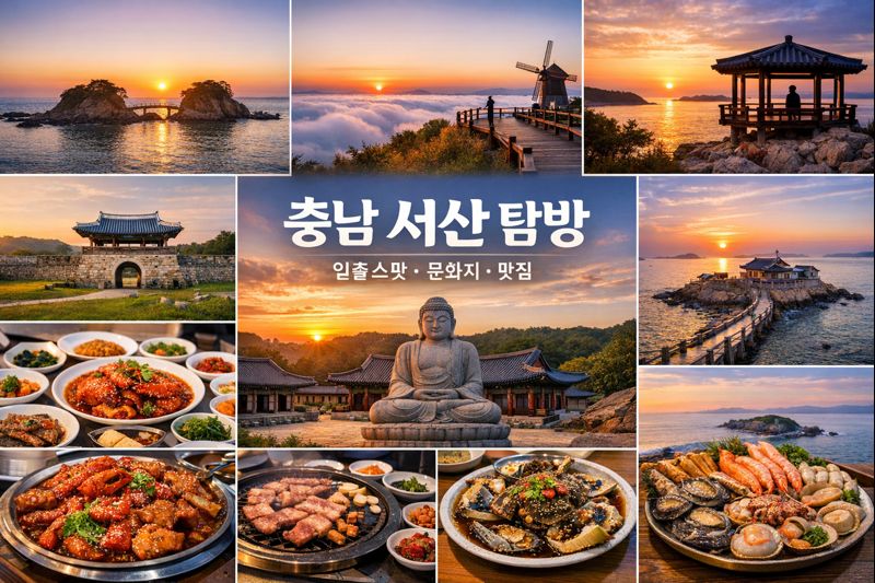 충남 서산 탐방 (일출스팟, 문화지, 맛집)