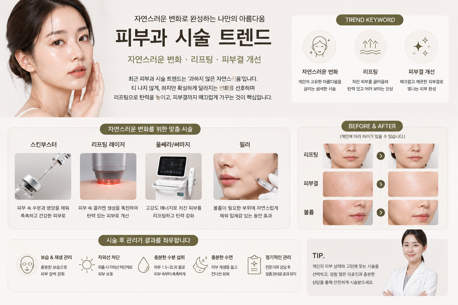 피부과 시술 트렌드와 팁