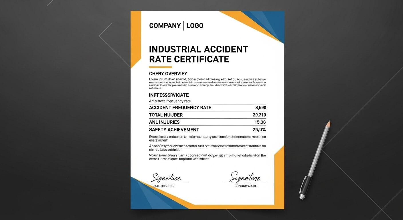 산업재해율 확인서 발급