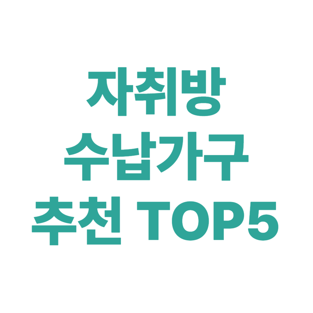 자취방 수납가구 추천 TOP5 – 작지만 똑똑한 가구들