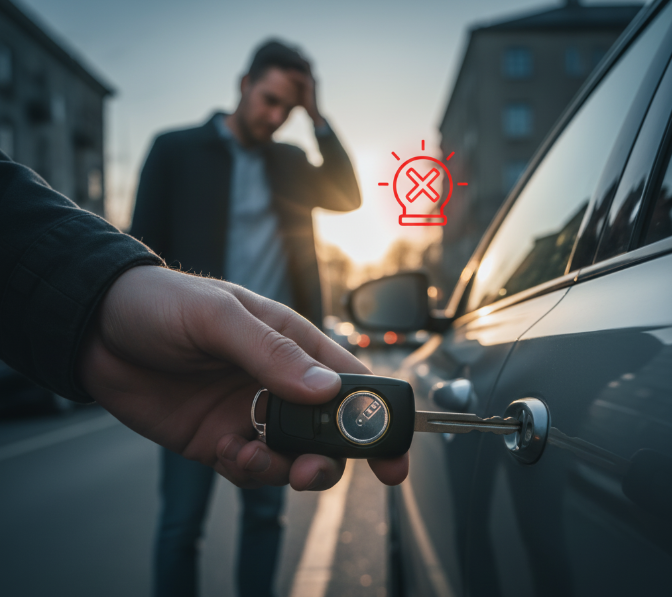 차량 리모컨 배터리 방전 시 잠금 해제 & 경고음 해결방법