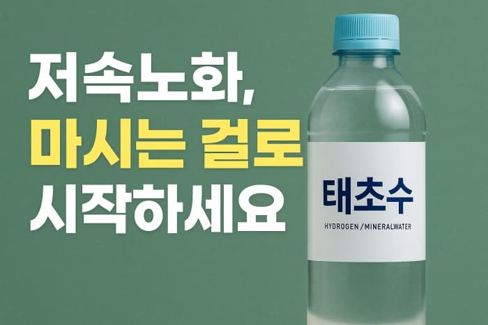 저속노화, 마시는 항산화제 태초수로 시작하세요!