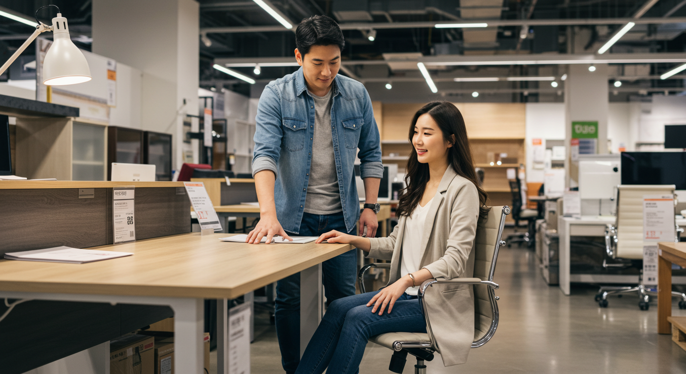 이케아 책상 상판