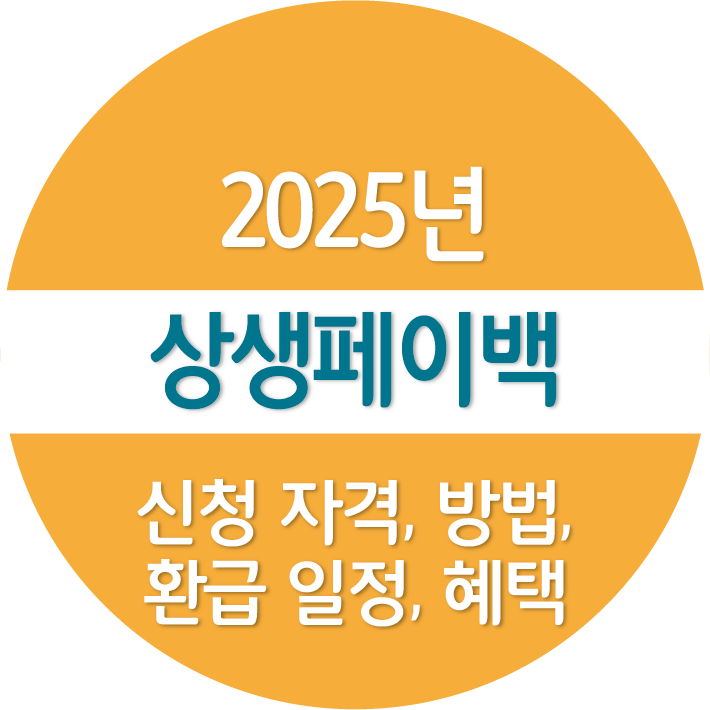 상생페이백 신청 자격, 방법, 환급 일정, 혜택
