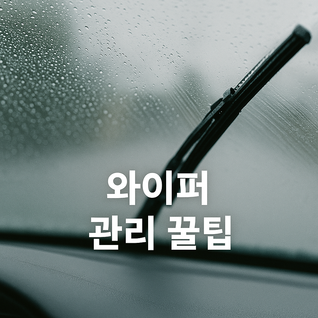 빗길 안전운전의 핵심! 🚗 와이퍼 관리 꿀팁 총정리
