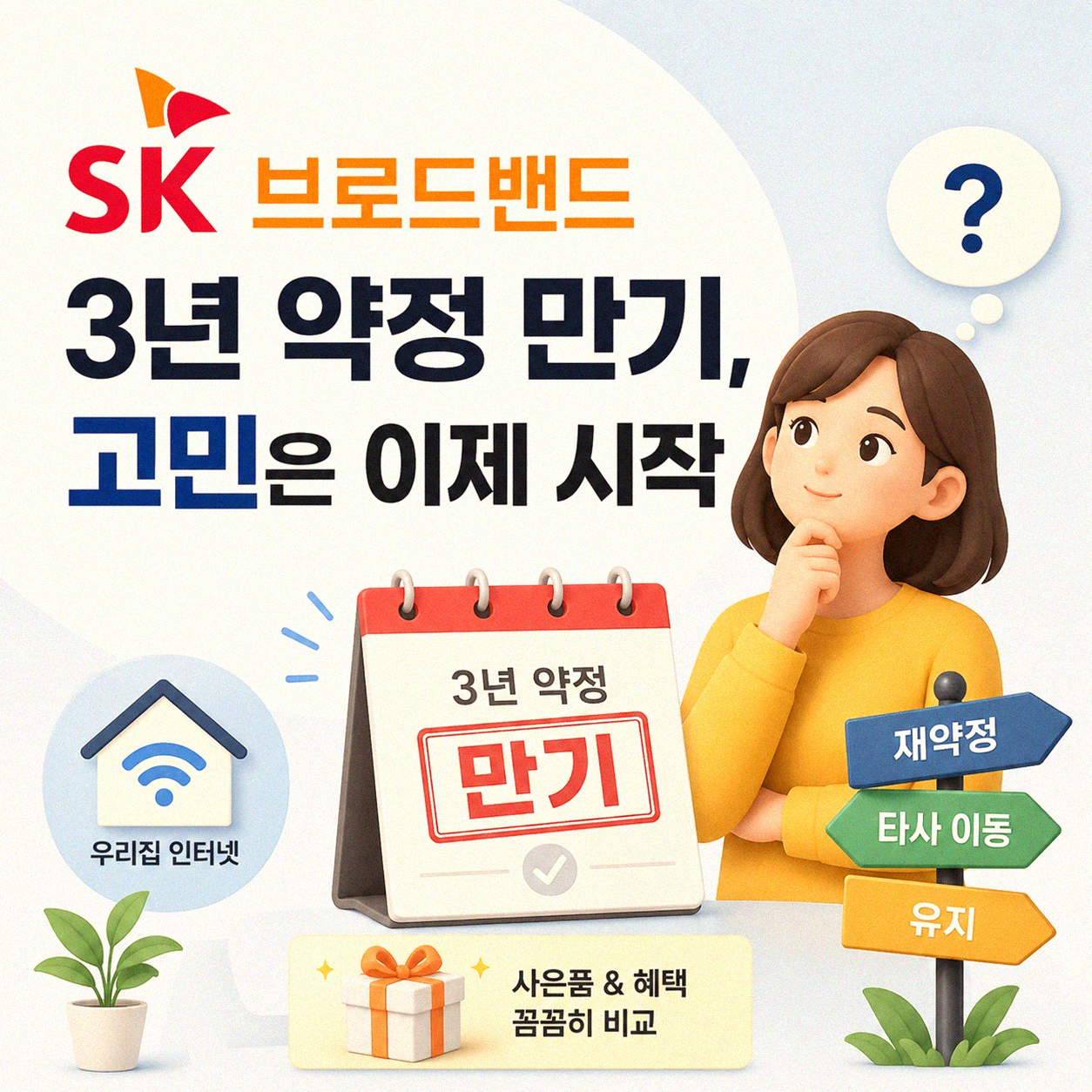 SK 브로드밴드 3년 약정 끝나면 어떻게 할까
