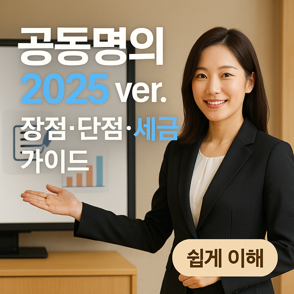 공동명의 2025 ver. 장점&middot;단점&middot;세금&middot;사례 이해 가이드