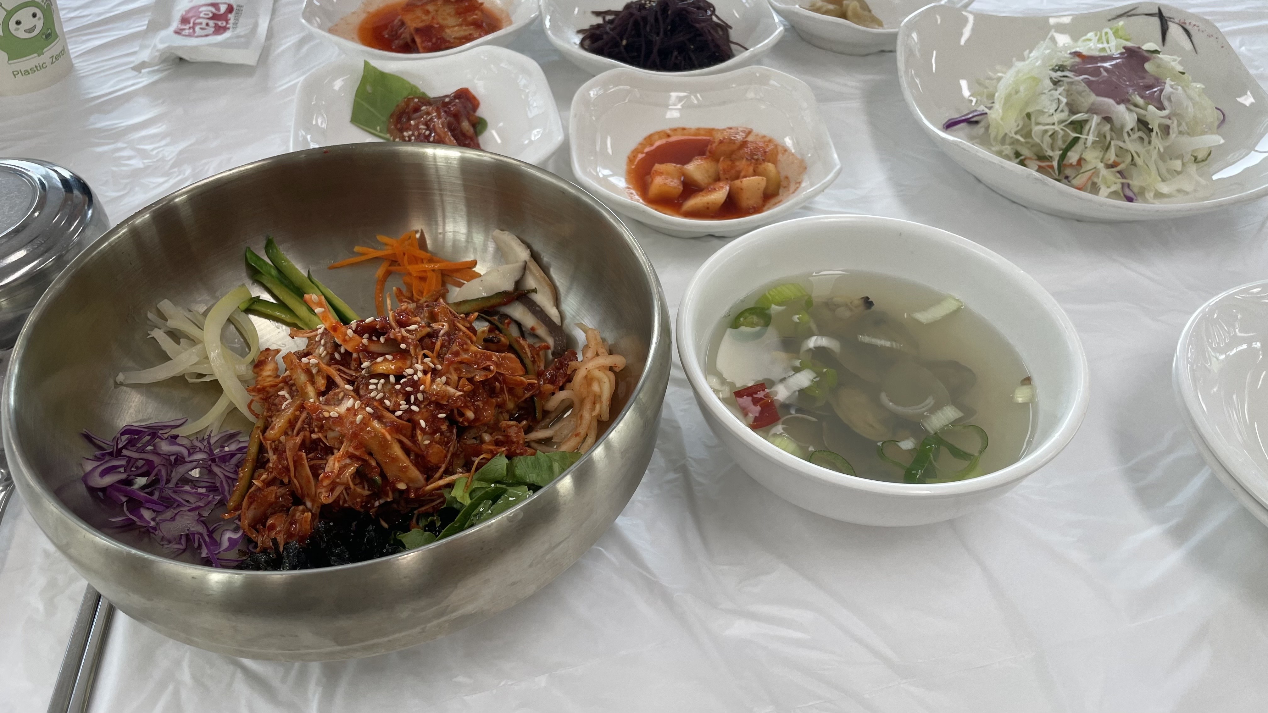 바지락회 비빔밥