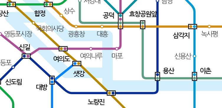 서울 지하철 노선도 크게보기
