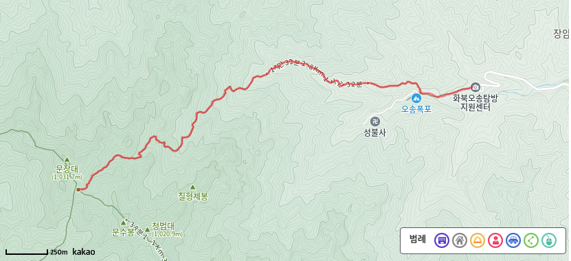 속리산 문장대 1 등산코스