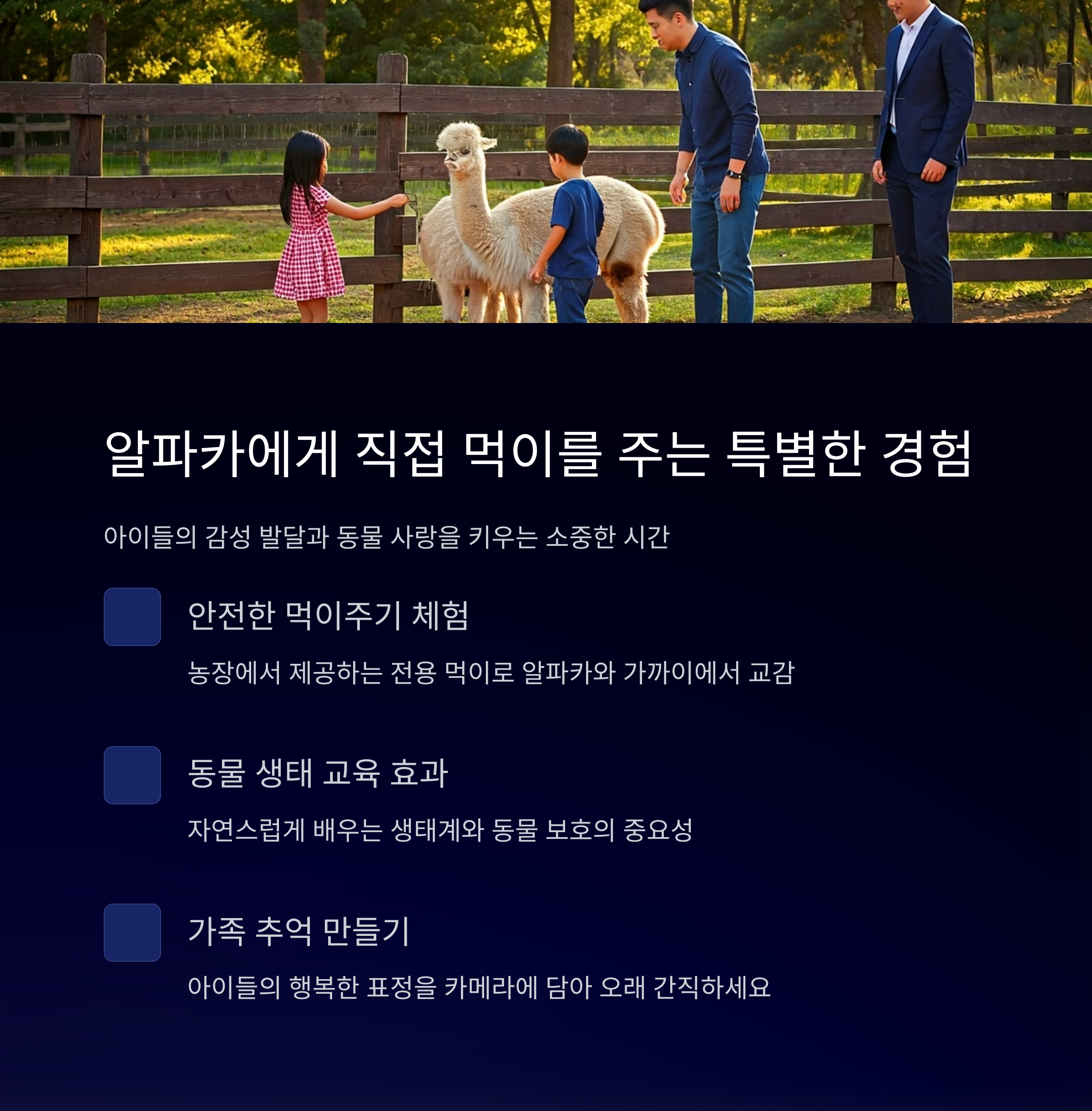 알파카에게 직접 먹이를 주는 특별한 경험