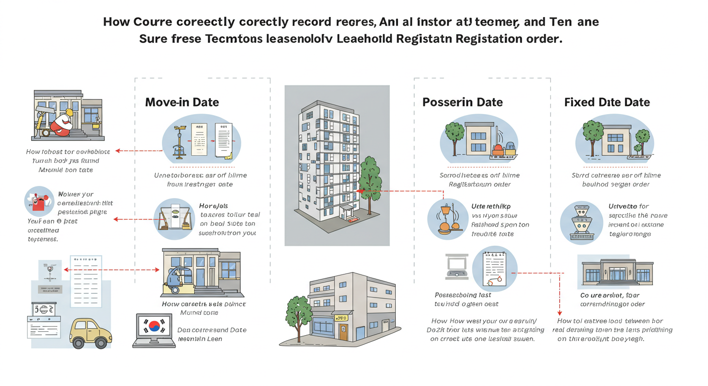 전입일, 점유일, 확정일자, 임차권등기명령