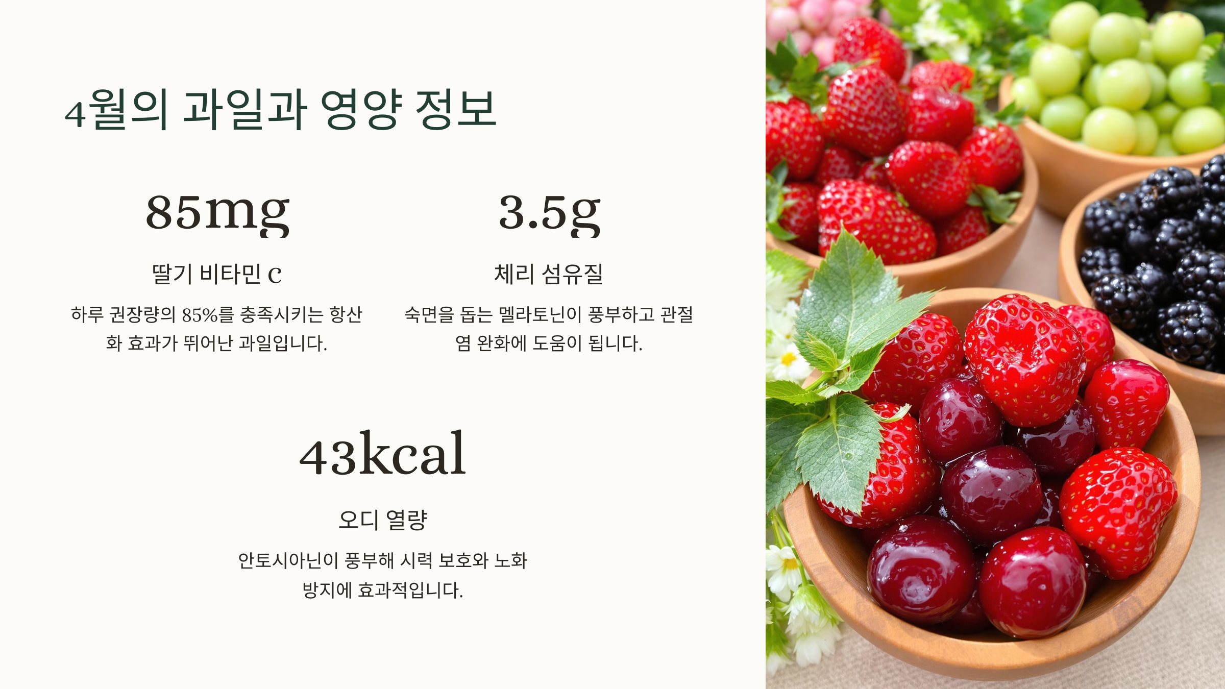 4월 제철 음식