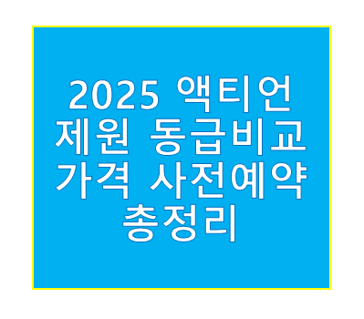 2025 액티언 제원