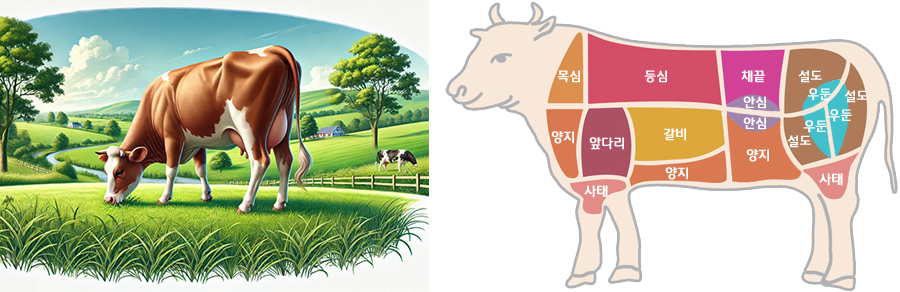 소고기 부위별 특징