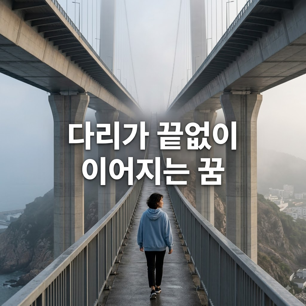 다리가 끝없이 이어지는 꿈