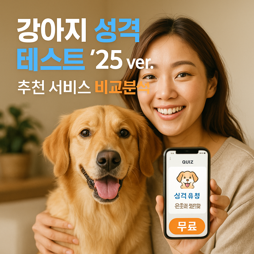 강아지 성격 테스트 ’25 ver. | 추천 서비스 비교분석