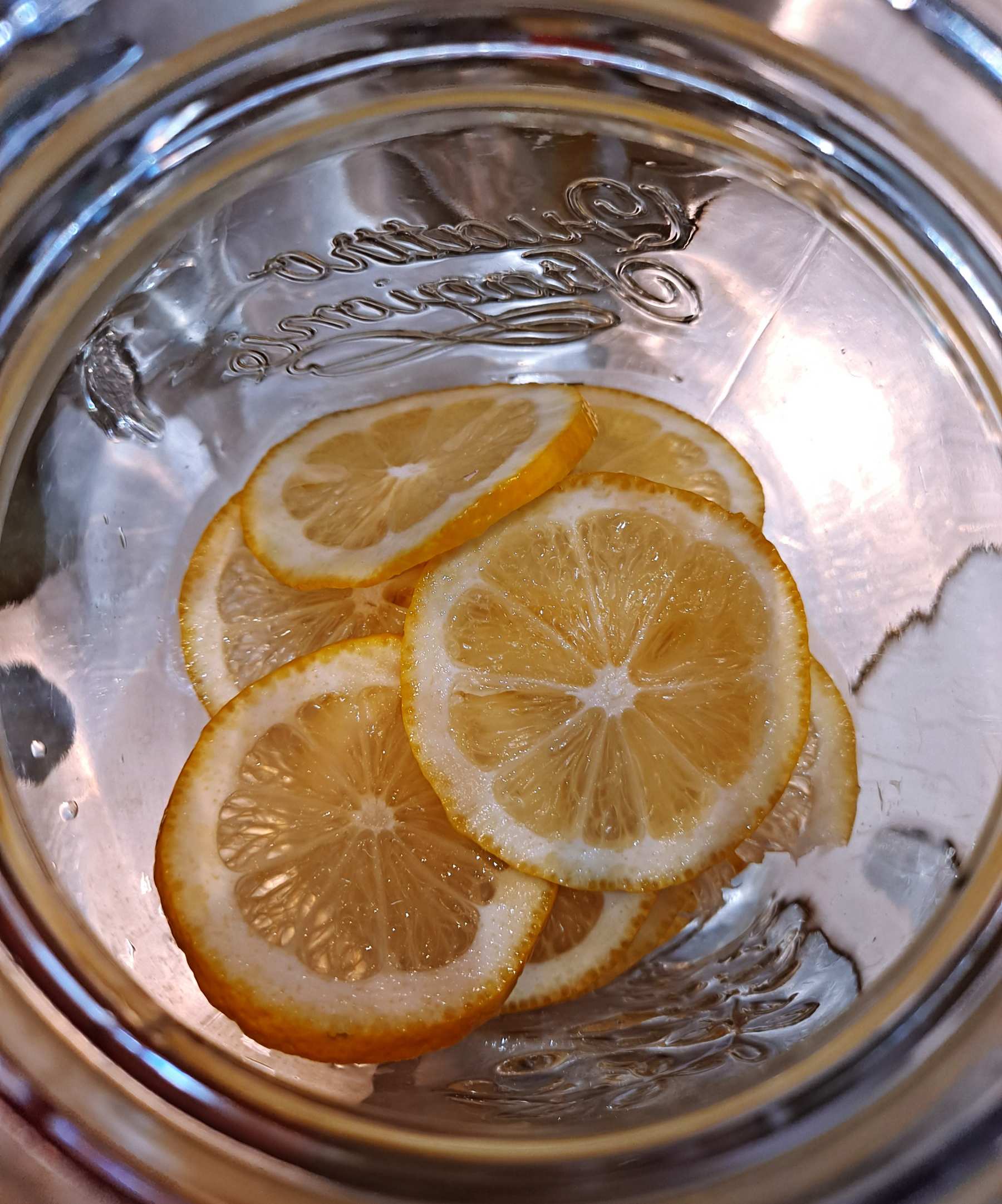 병에 레몬 담기