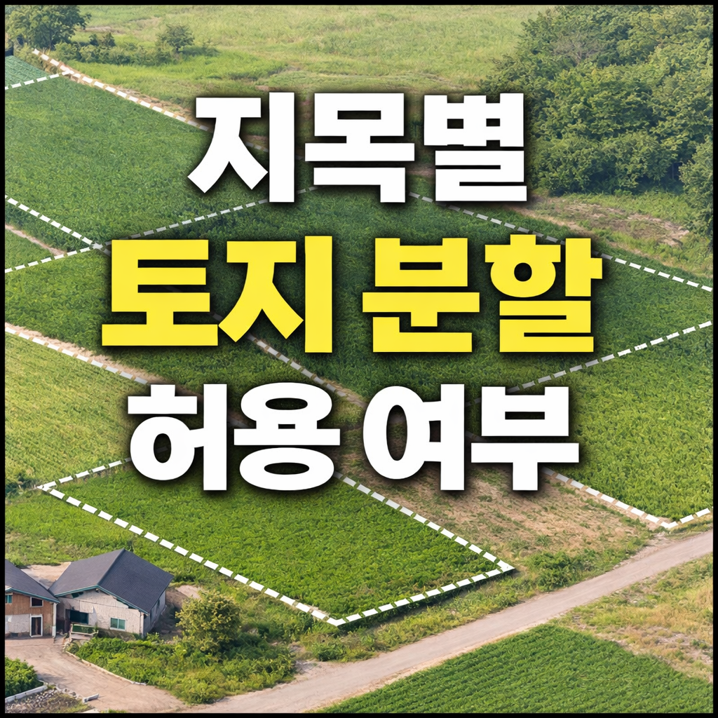 지목별 토지분할