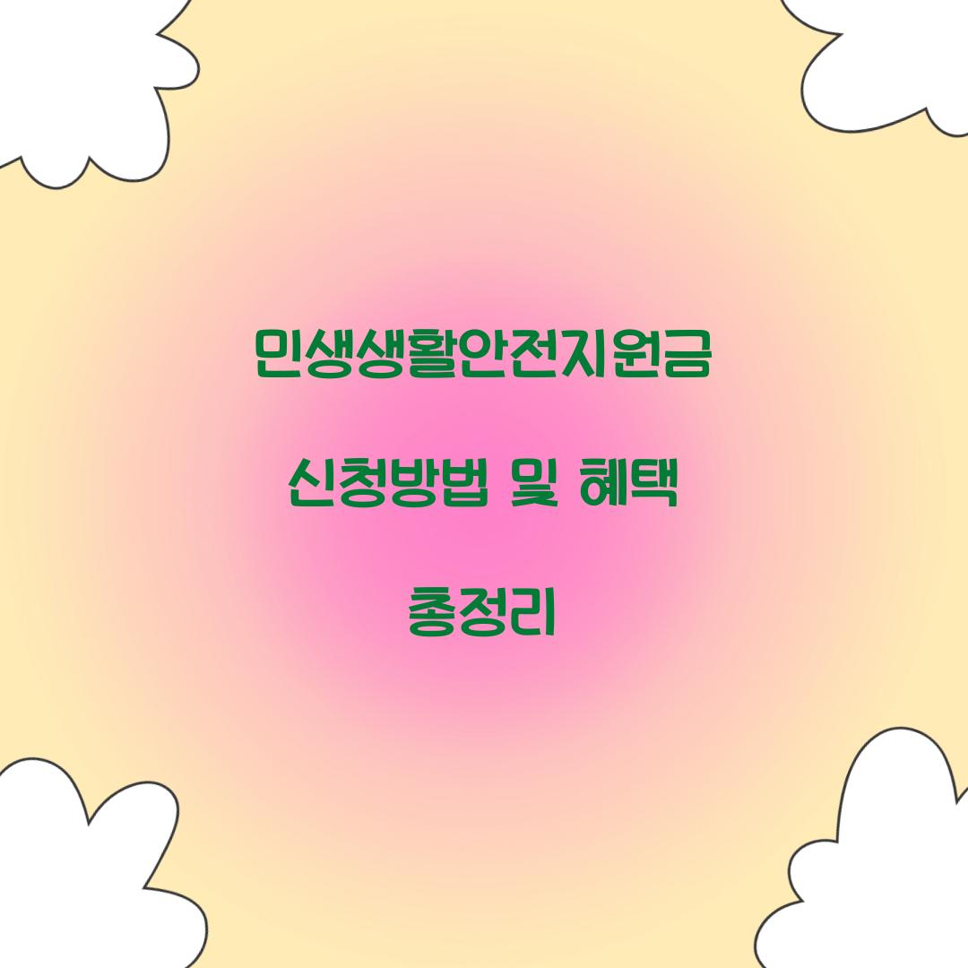 민생생활안전지원금