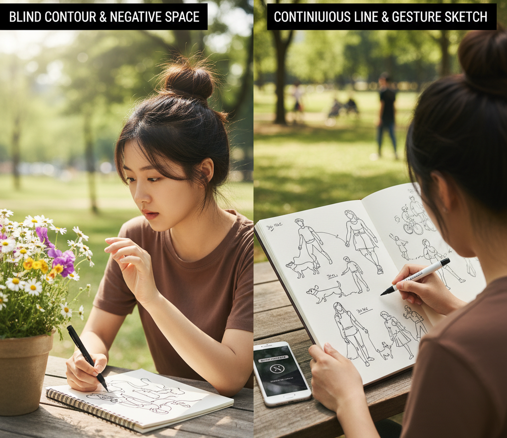 몰입, 명상을 연출한 그림